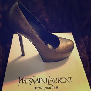 Yves Saint Laurent horse print Tribtoo Platforms